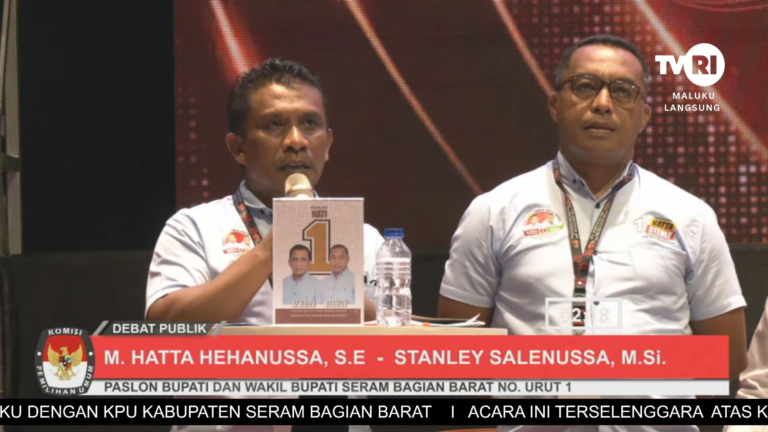 Pasangan HATI Tampil Apik pada Debat Kedua Calkada SBB